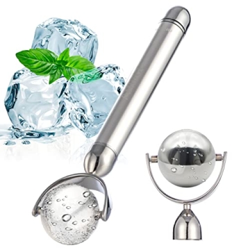 Amirce Electric Ice Roller for Face and Eye, Facial Ice Roller Beauty Tools, Electric Massage Ice Ro...