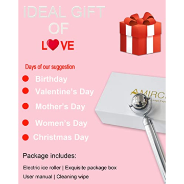 Amirce Electric Ice Roller for Skin Rejuvenation and Care