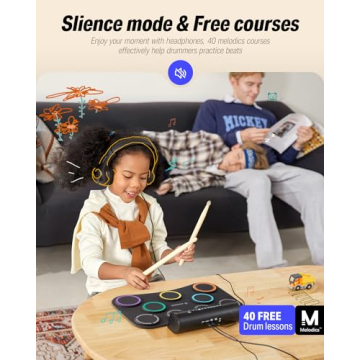 Donner Roll Up Electric Drum Pad with Speaker