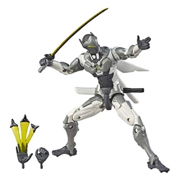 Hasbro Gaming Overwatch Ultimates Series Genji (Chrome) Skin 6"-Scale Collectible Action Figure with...