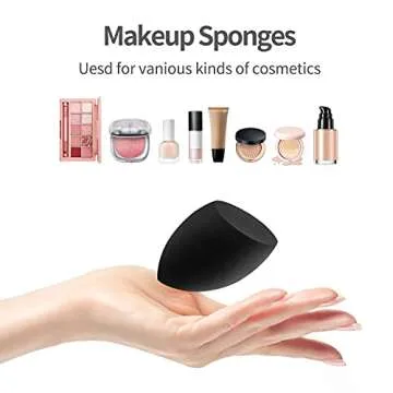 AJOKE 10 pcs Soft Makeup Sponge set Blender,Flawless Beauty Sponge Blenders for Dry & Wet Use,for Cream,Powder and Liquid,Multi-colored Makeup Sponges
