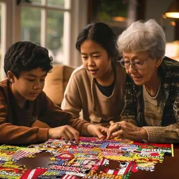 White Mountain Movie Snacks 1000 Piece Jigsaw Puzzle