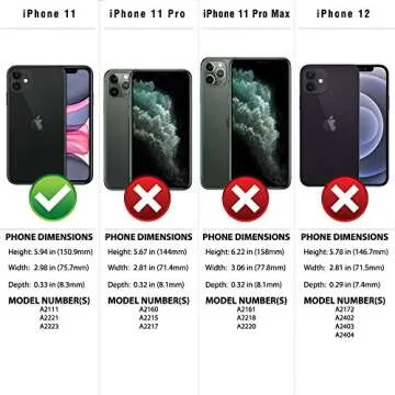 SafeSleeve EMF Protection Anti Radiation iPhone Case: iPhone 11 RFID Card Holder Blocking Wallet, Ad...