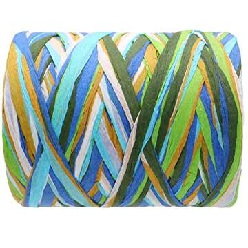 G2PLUS 262 Feet Eco-Friendly Raffia Paper Ribbon