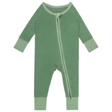 Soft Bamboo Baby Rompers - 3-Pack Footless Pajamas