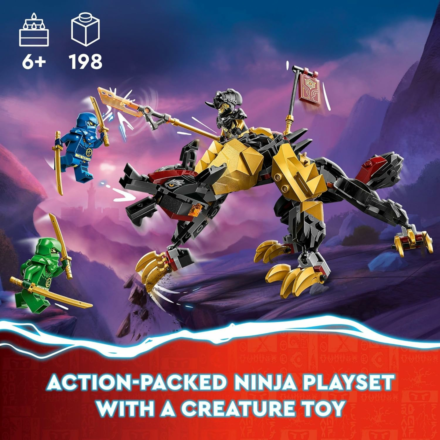NINJAGO Dragon Hunter Building Set for Kids 6+
