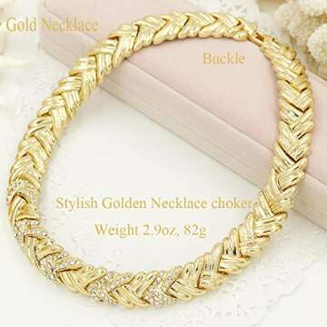 LIFFLY 18K Gold Plated Jewelry Set for Women