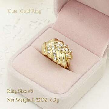 LIFFLY 18K Gold Plated Jewelry Set for Women