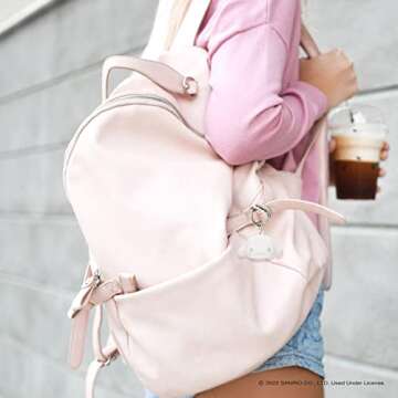 iFace Sanrio Friends Special Edition Silicone Protective Cover Designed for Apple AirTags [Cute Character Case] [Carabiner Keychain Clip Included] - Cinnamoroll