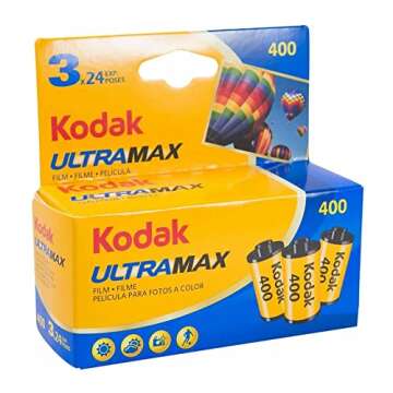KODAK 6034052 Ultra Max 400 Film - Versatile 24 Exposure Rolls