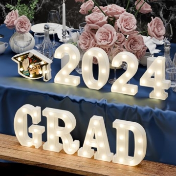 Graduation Party Decorations Light Up Letters for 2024