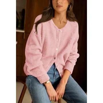PRETTYGARDEN Women's Open Front Chunky Cardigan