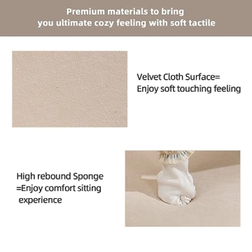 INZOY Velvet Fabric Accent Chair for Comfort and Style