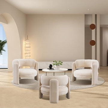 INZOY Velvet Fabric Accent Chair for Comfort and Style