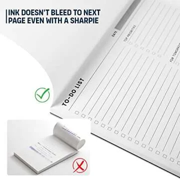 To Do List Notepad: With Multiple Functional Sections - Large Size 8.5x11" 52 Sheets - Tear Off Daily Planner Notebook - Task CheckList Organizer Agenda Pad for Work - Note, Plans, Goals, Grocery, and