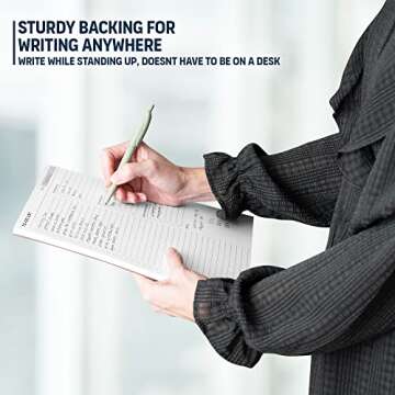 To Do List Notepad: With Multiple Functional Sections - Large Size 8.5x11" 52 Sheets - Tear Off Daily Planner Notebook - Task CheckList Organizer Agenda Pad for Work - Note, Plans, Goals, Grocery, and