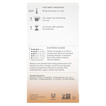 TAZO Black Chai Tea Bags - Flavorful Beverage for Everyone