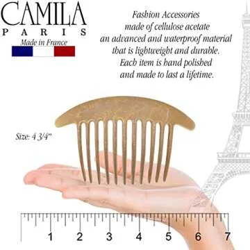 Stylish Camila Paris French Hair Side Combs for Up-Dos