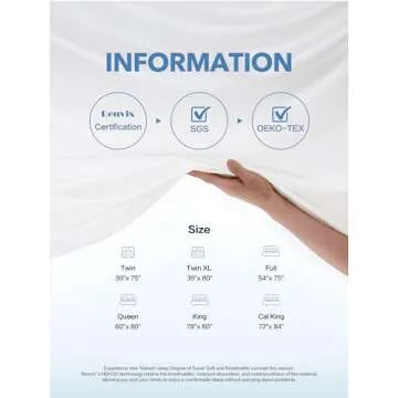 King Waterproof Mattress Protector Ultra Soft Bamboo Cover