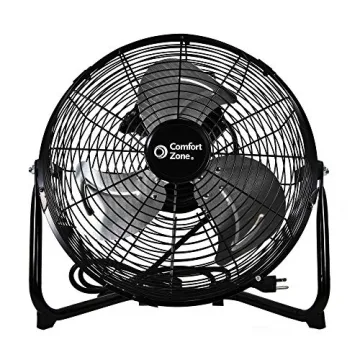 Comfort Zone CZHV12B High Velocity 12 Inch Fan 3 Speed Black