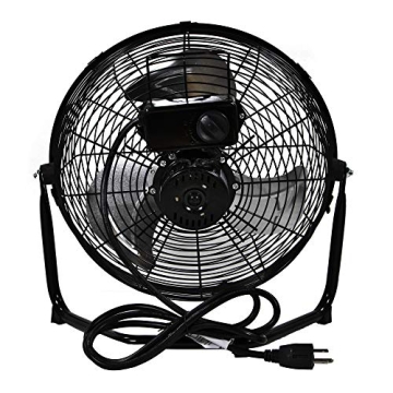 Comfort Zone CZHV12B High Velocity 12 Inch Fan 3 Speed Black