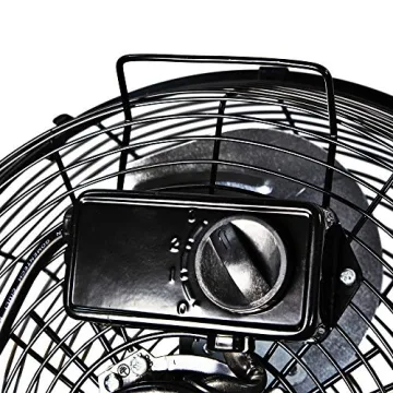 Comfort Zone CZHV12B High Velocity 12 Inch Fan 3 Speed Black