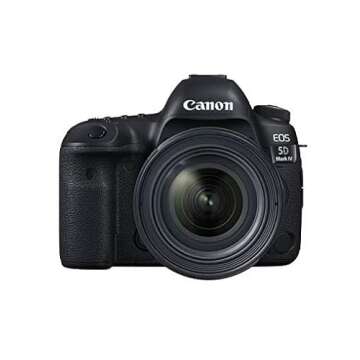 Canon EOS 5D Mark IV Full Frame Digital SLR Camera with EF 24-70mm f/4L is USM Lens Kit Black