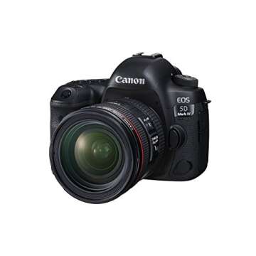 Canon EOS 5D Mark IV Full Frame Digital SLR Camera with EF 24-70mm f/4L is USM Lens Kit Black