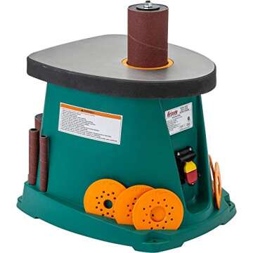 Grizzly Industrial G0739 - Versatile Benchtop Oscillating Spindle Sander for Precise Woodworking