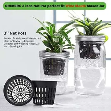 ORIMERC 12 Pack Net Pots for Hydroponics Gardening
