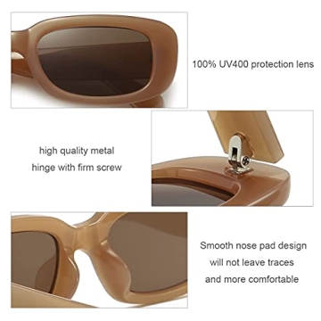 Dollger Trendy Rectangle Sunglasses for Fashion & Protection