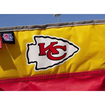 Rawlings NFL 3-Piece Tailgate Kit, 2 Gameday Elite Chairs and 1 Endzone Tailgate Table, Kansas City Chiefs, Polyester