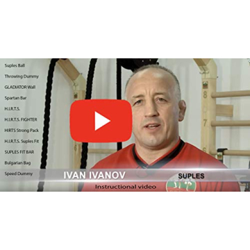 Suples Original Bulgarian Bag 26lbs Leather Workout with DVD