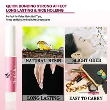 Nail Glue,15 PCS Nail Glue for Acrylic Nails,Nail Tip Glue Professional Nail Glue False Nail Tips Glue for Broken Nails Adhesive Super Bond for Press on Nails Glues Adhesive for Fake Nails Tips Glues