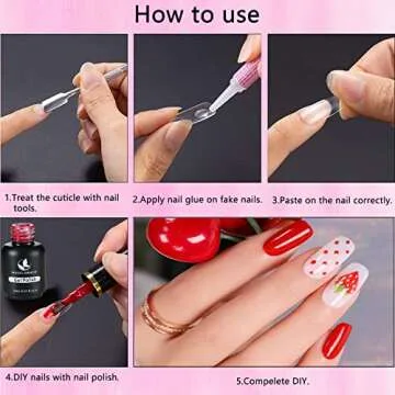 Nail Glue,15 PCS Nail Glue for Acrylic Nails,Nail Tip Glue Professional Nail Glue False Nail Tips Glue for Broken Nails Adhesive Super Bond for Press on Nails Glues Adhesive for Fake Nails Tips Glues