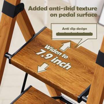 Taranta 4 Step Lightweight Folding Ladder with Handgrip