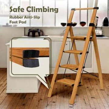 Taranta 4 Step Lightweight Folding Ladder with Handgrip