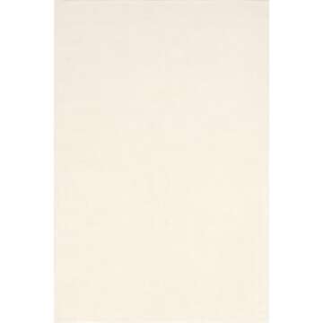Rugs USA x Arvin Olano Arrel Speckled Wool-Blend Area Rug - 3x5 Accent Rug Contemporary Alabaster for Living Room Bedroom Dining Room Entryway