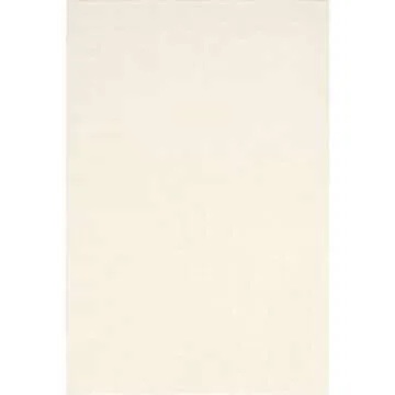 Rugs USA x Arvin Olano Arrel Speckled Wool-Blend Area Rug - 3x5 Accent Rug Contemporary Alabaster for Living Room Bedroom Dining Room Entryway