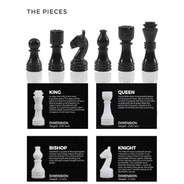 Radicaln 12 Inches Marble Chess Set for Adults