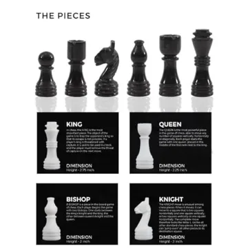 Radicaln 12 Inches Marble Chess Set for Adults