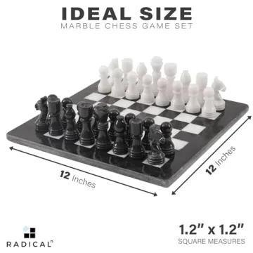 Radicaln 12 Inches Marble Chess Set for Adults