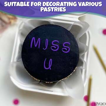 26 Alphabet Fondant Cutters - Fondant Embosser Stamp for Cursive Alphabet Letters for Cake Decorating Alphabet Cookie Cutters Fondant Stamps Fondant Letter Cutters - Alphabet Stamps Fondant Stamp