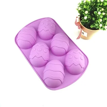 Easter Egg Shaped Silicone Molds for Creative Baking