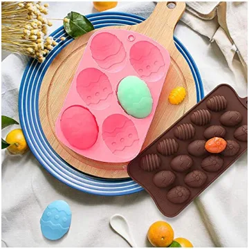Easter Egg Shaped Silicone Molds for Creative Baking