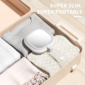 Beautifive 10X/1X Light Up Travel Makeup Mirror