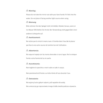 Beautifive 10X/1X Light Up Travel Makeup Mirror