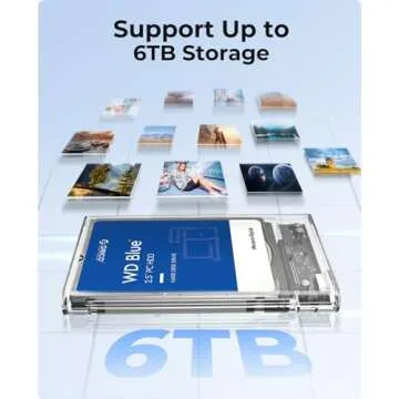 ORICO 2.5 Inch Hard Drive Enclosure USB C 3.1 6Gbps