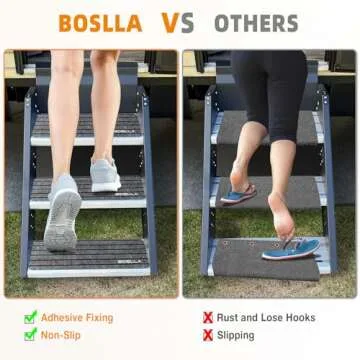 Boslla RV Step Covers - Durable Non-Slip Stair Rugs for Campers