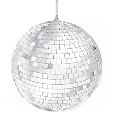 4" Silver Mirror Disco Ball 2-Pack for Parties and Home Decor